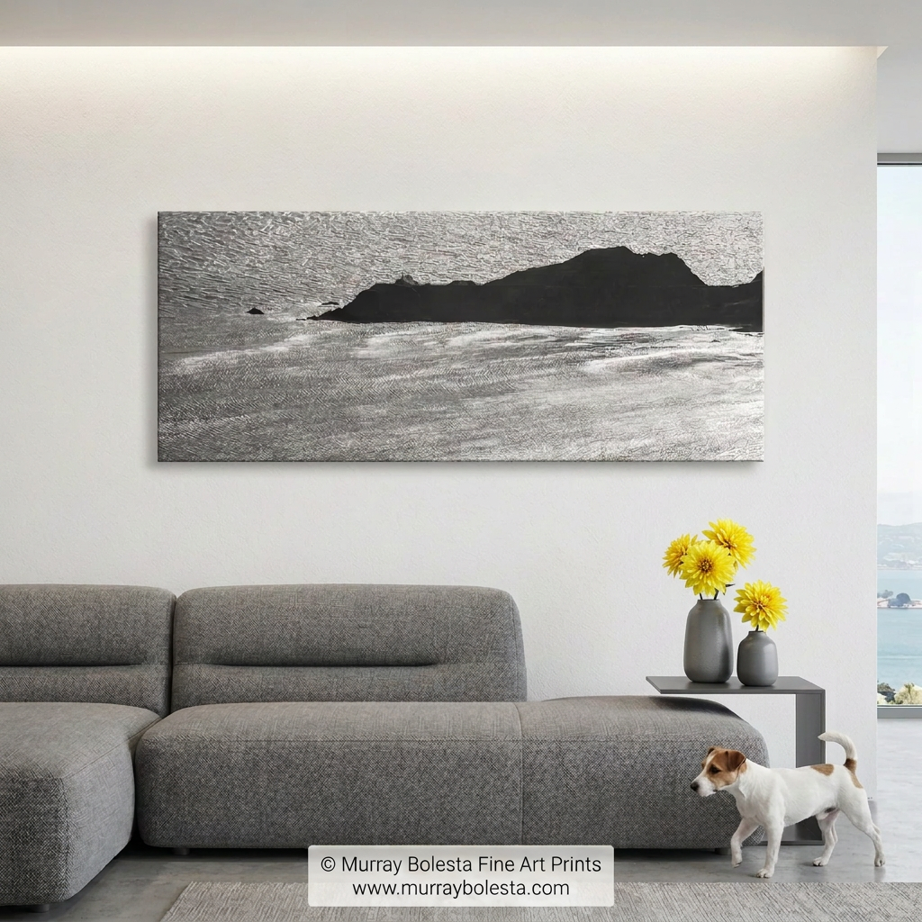 point bonita lighthouse Golden Gate National recreation area, panoramic art print by Murray Bolesta