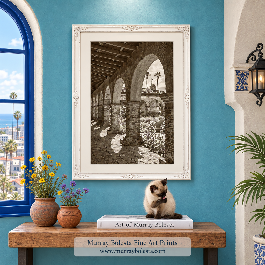 Mission San Juan Capistrano art by Murray Bolesta Fine Art Prints