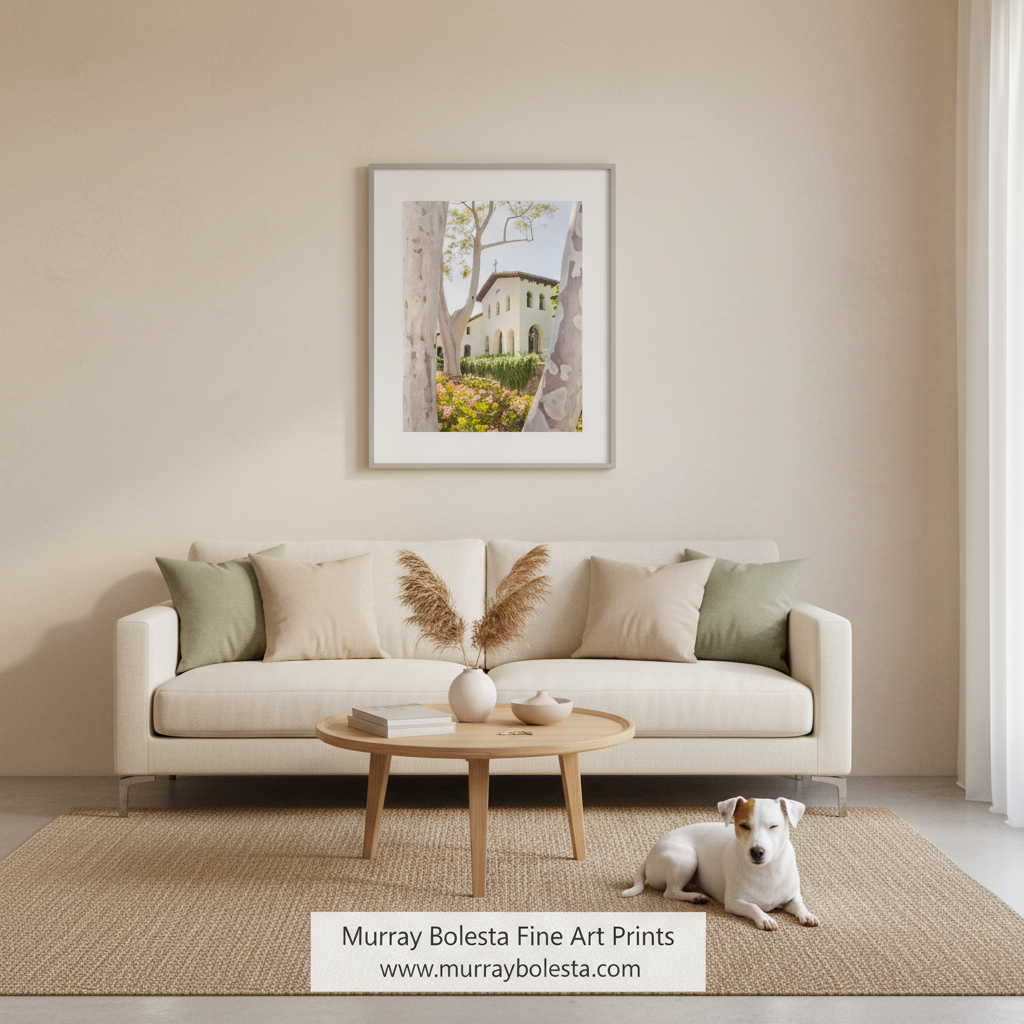 San Luis Obispo California Mission Church Wall Art Print
