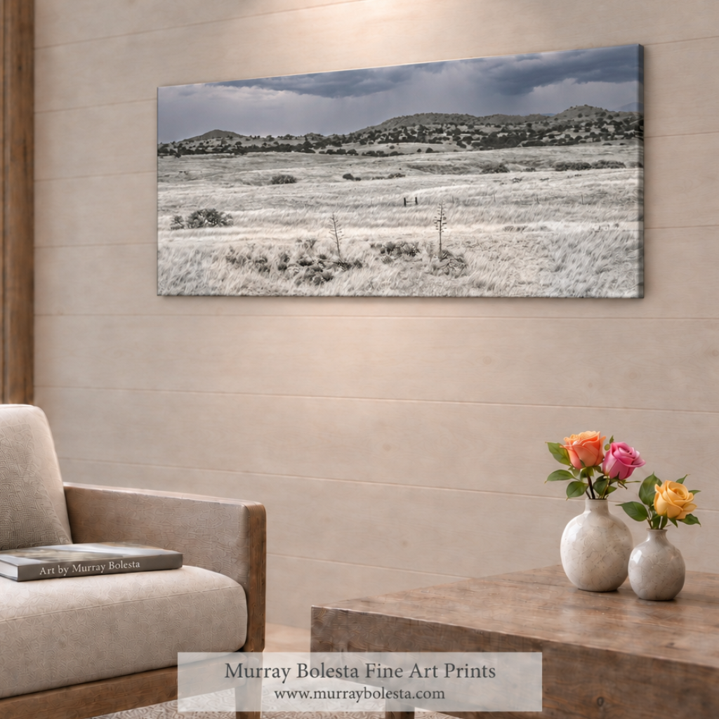 San Rafael Valley artwork by Murray Bolesta in panorama.
