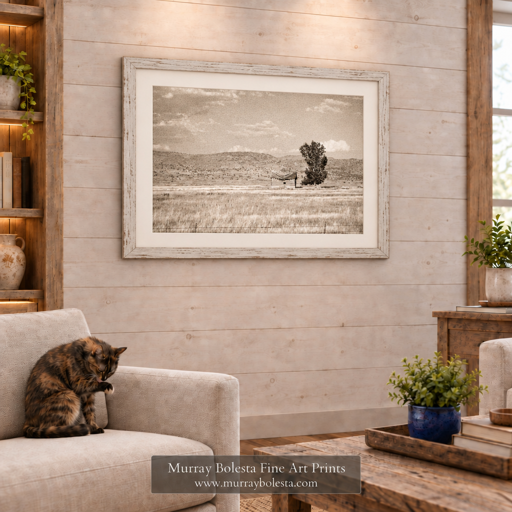 Sepia ranch artwork by Murray Bolesta Northeastern California!