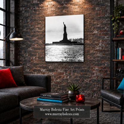 Statue of Liberty artwork by Murray Bolesta in B&W