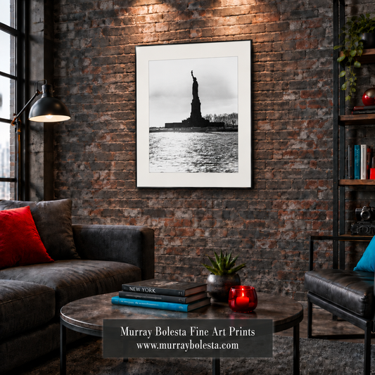 Statue of Liberty artwork in B&W by Murray Bolesta!