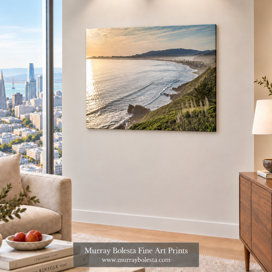 Stinson Beach Sunset Art by Murray Bolesta