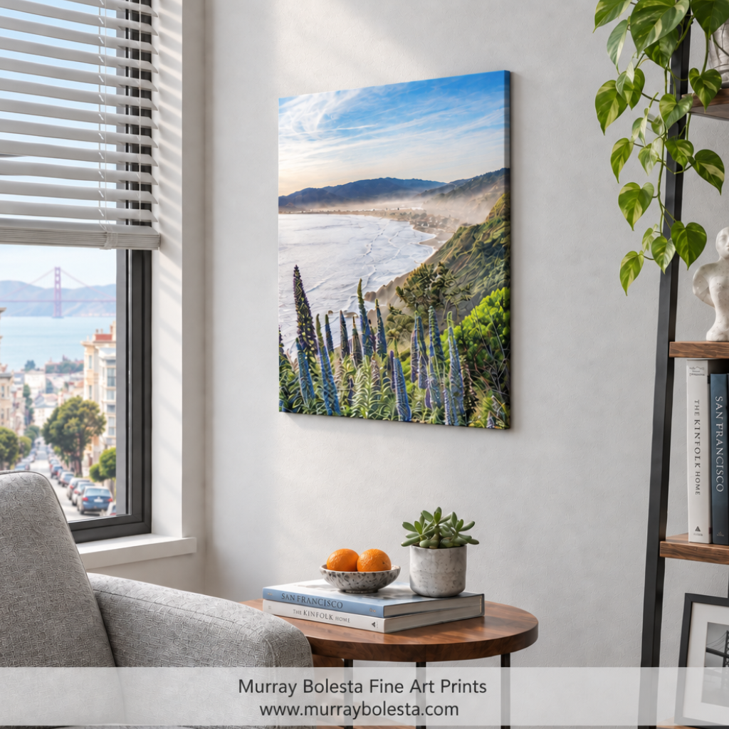 Stinson beach spring artwork by Murray Bolesta