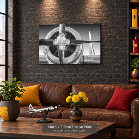 Superfortress artwork as aviation decor by Murrary Bolesta