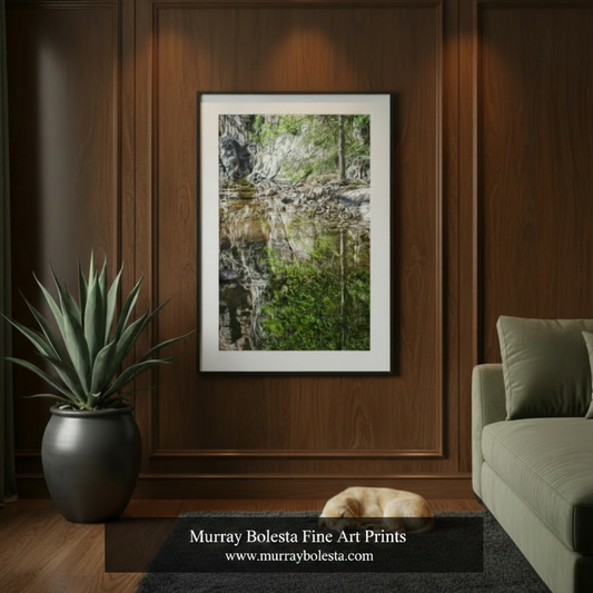 Wilderness Canyon Creek Water Reflections Art Print | Arizona Nature Photography