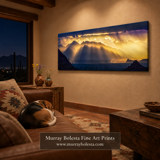 Tucson Catalina Mountains art by Murray Bolesta