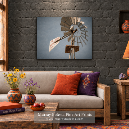Tucson windmill mockup as rustic wall decor by Murray Boleseta