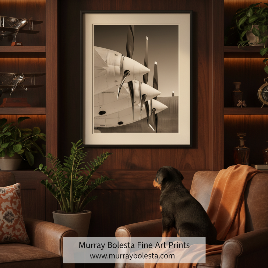 Convair B-36 Peacemaker Warbird Art Black & White Pilot Gift in Vertical Orientation by Murray Bolesta!