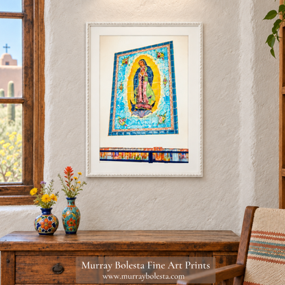 Virgin of Guadalupe at San Xavier Mission Tucson Arizona by Murray Bolesta